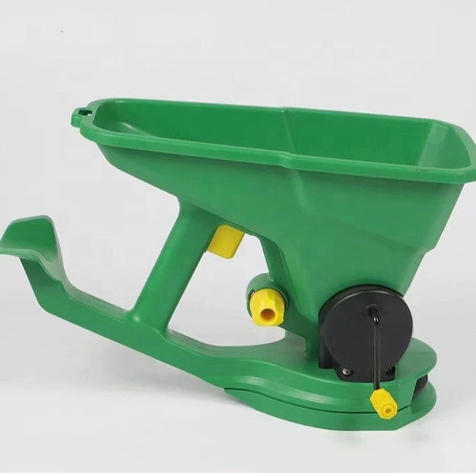 2L Handheld Garden Fertilizer & Grass Seed Spreader – Portable Lawn Seeder