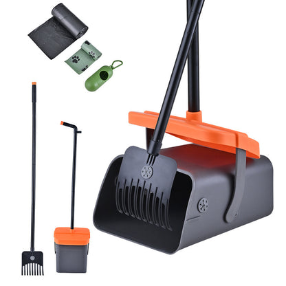 Foldable Dog Poop Scooper & Rake Set – Portable Pet Waste Cleaner